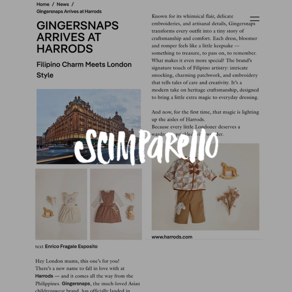 Gingersnaps Arrives at Harrods