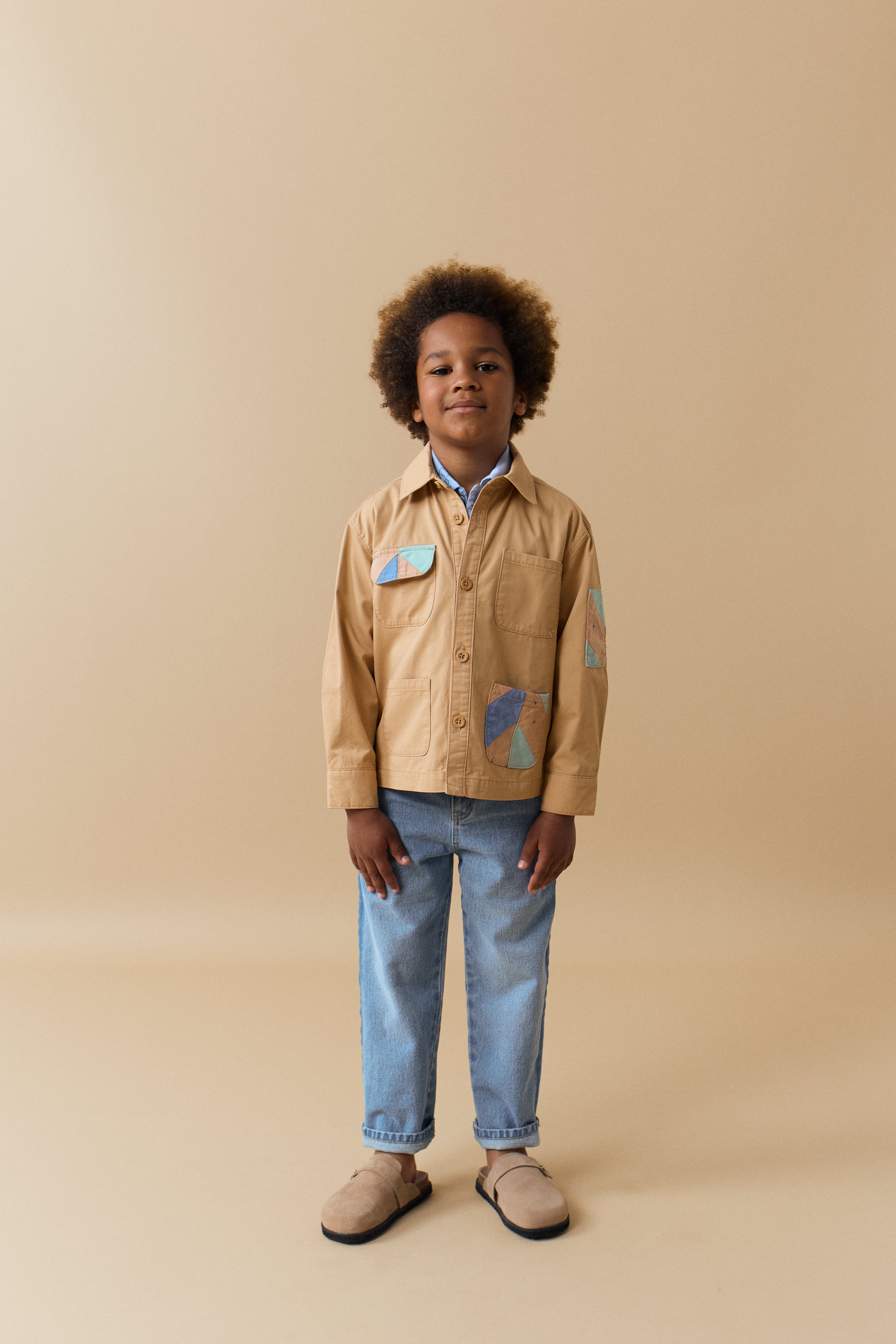 LUCA JACKET WITH PATCHWORK DETAIL