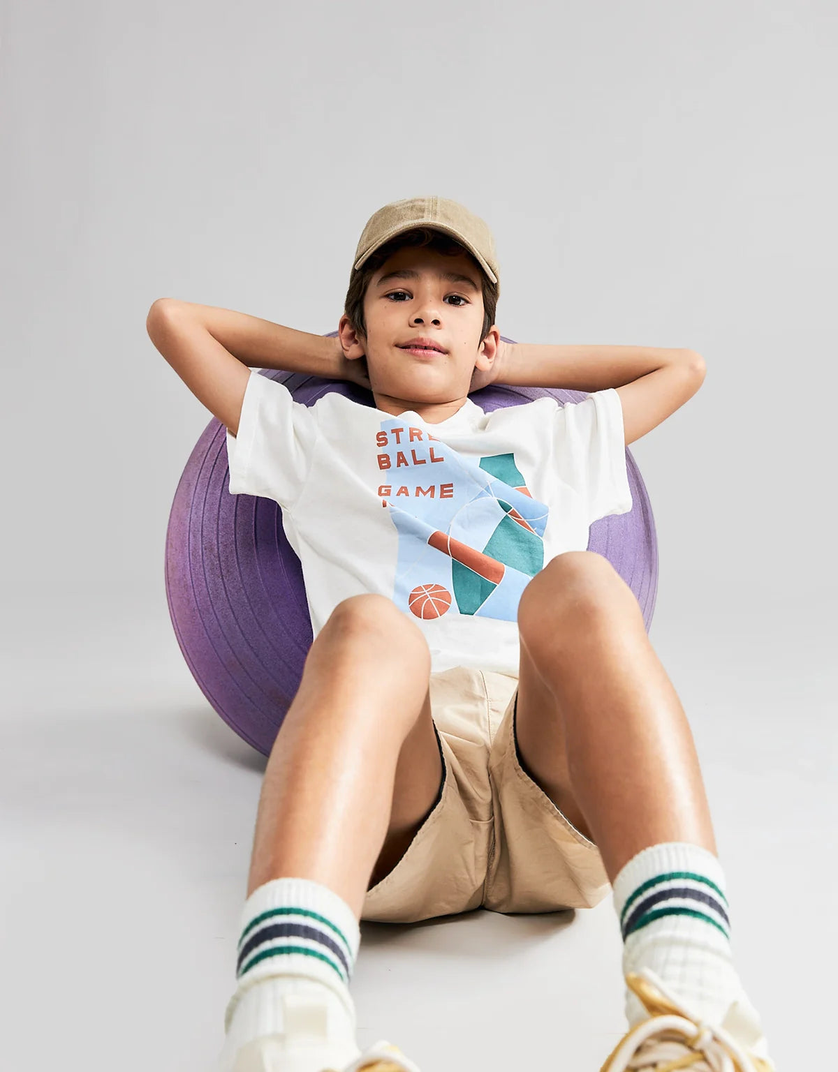 TROY TEE WITH STREET BALL PRINT