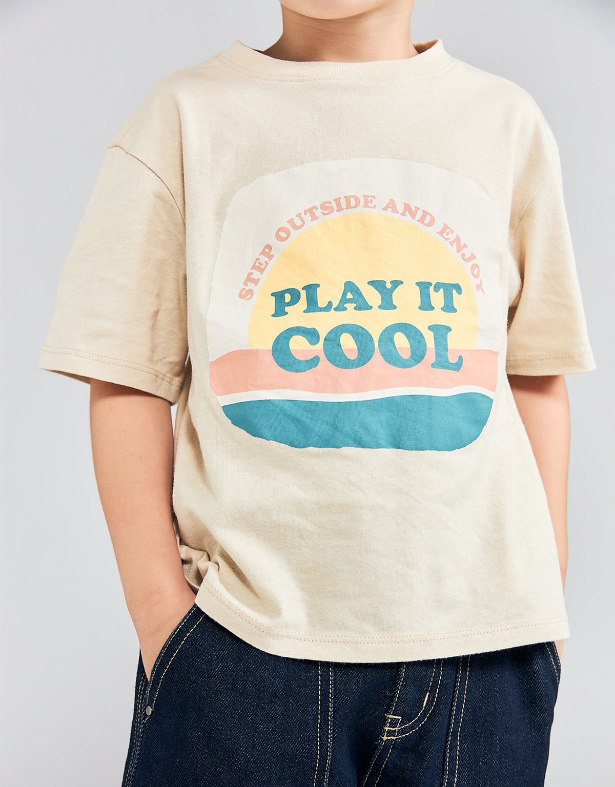 TROY TEE WITH PLAY IT COOL PRINT