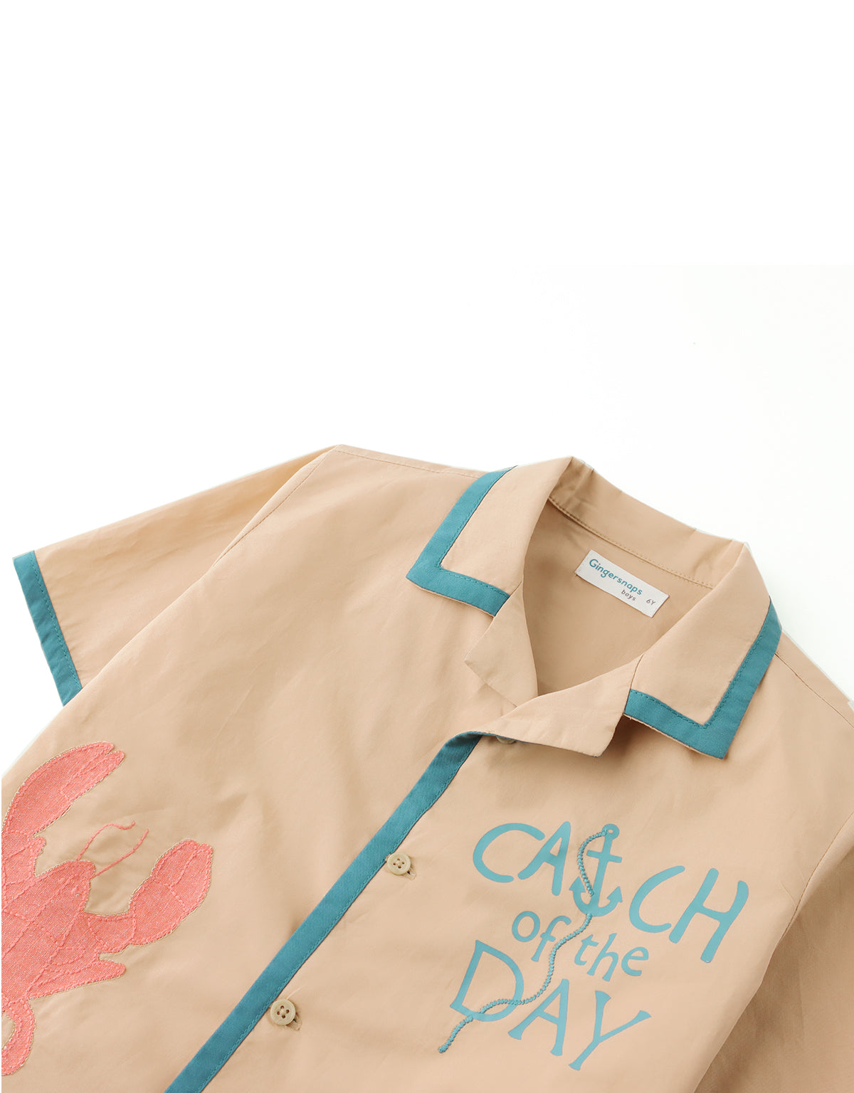 CARLOS BUTTON-DOWN SHIRT WITH LOBSTER MOTIFS