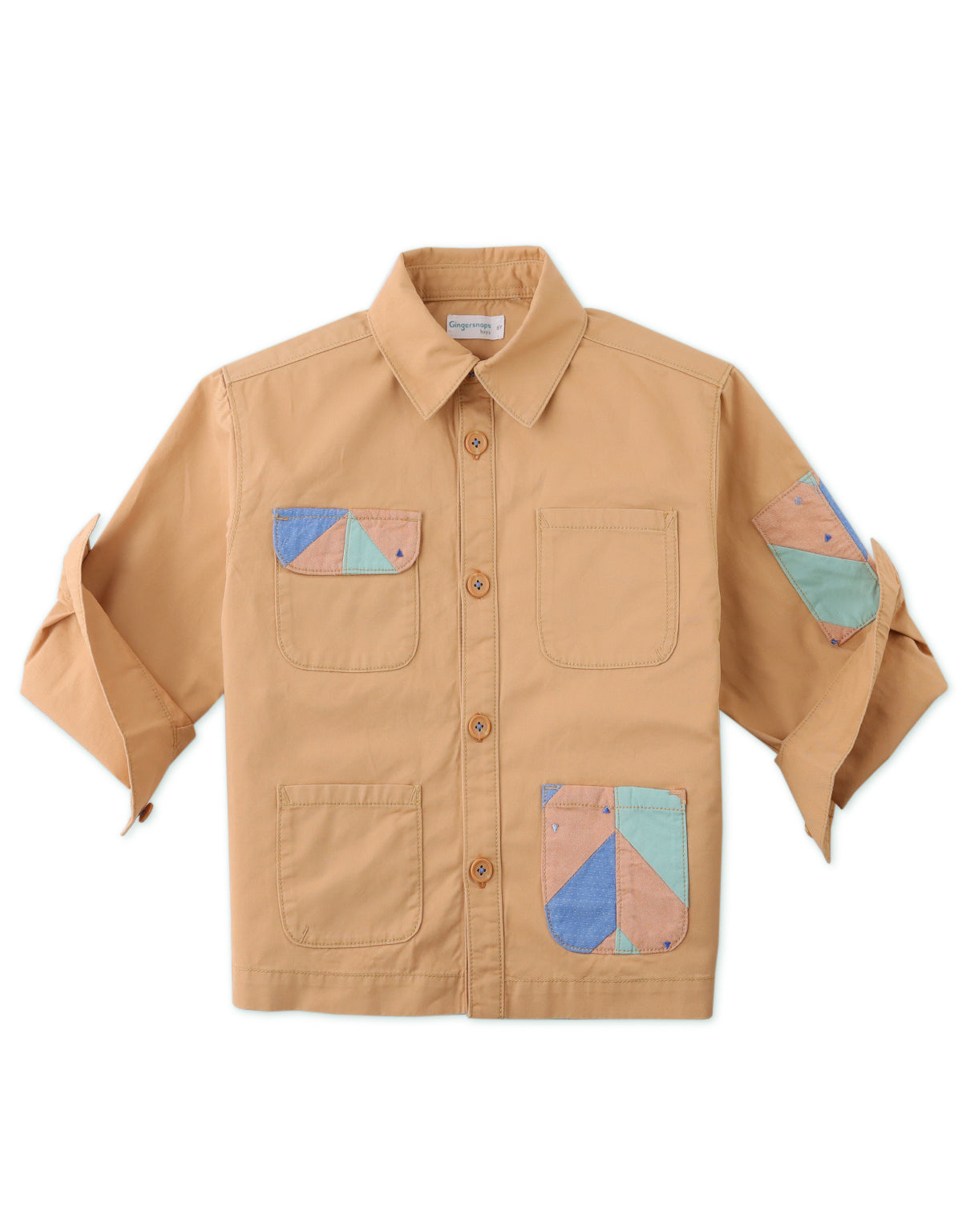 LUCA JACKET WITH PATCHWORK DETAIL