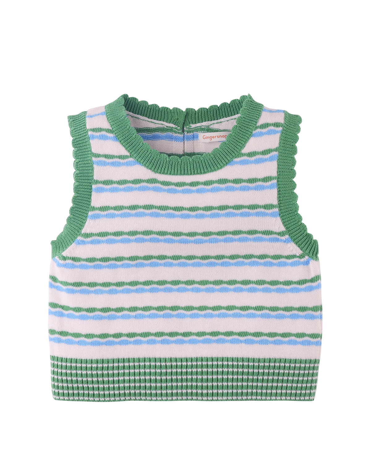SIERRA KNITTED TOP WITH WAVY STRIPES