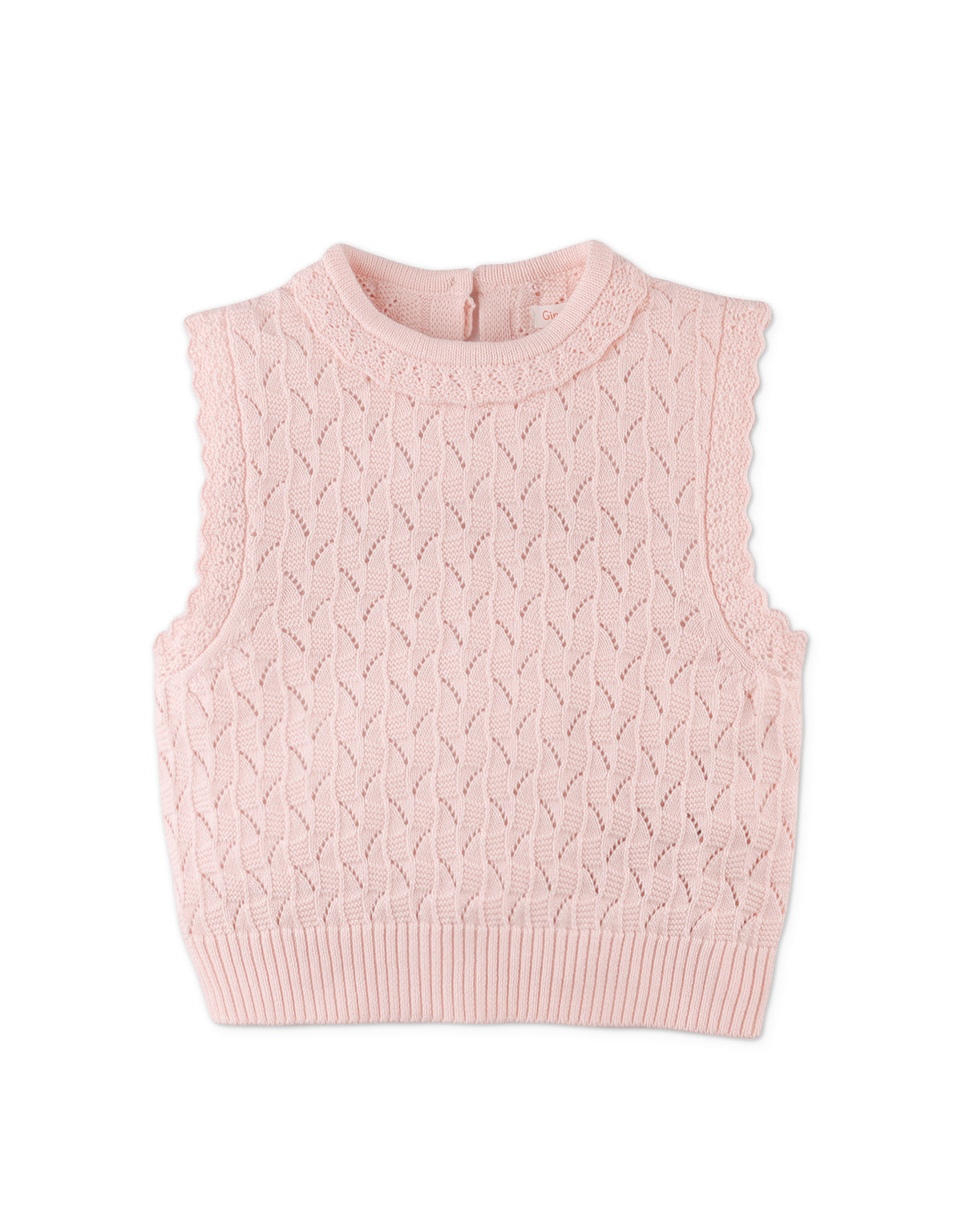 DAHLIA VEST WITH SCALLOP DETAILS