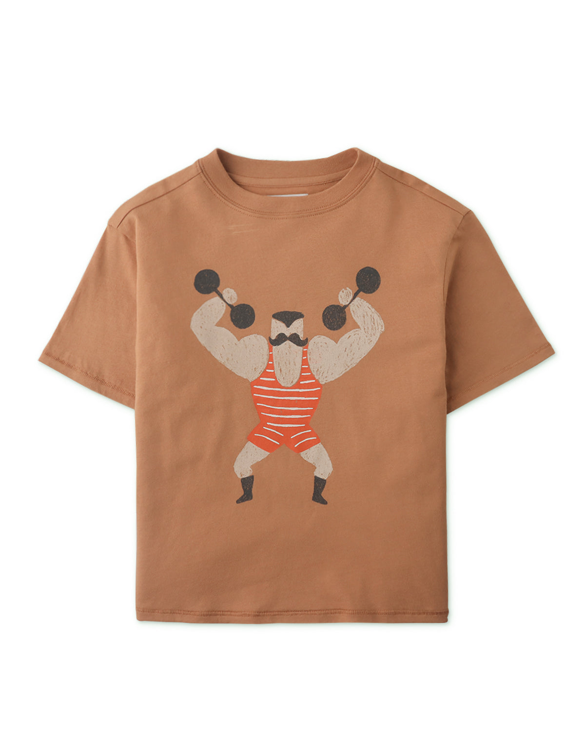 NASH GRAPHIC TEE WITH MUSCLE MAN PRINT