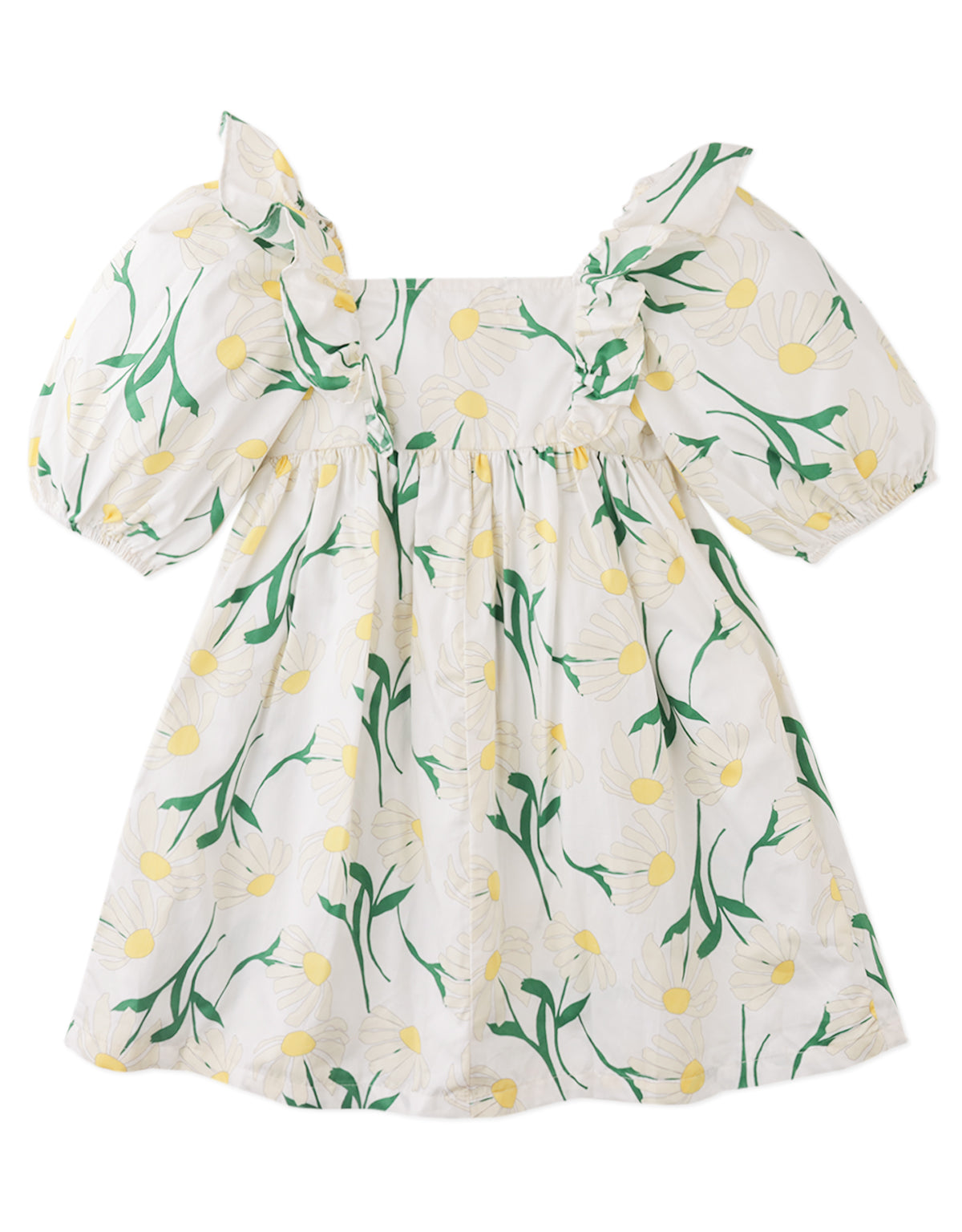 SHIRLEY DRESS DAISY WITH SMOCKED BODICE