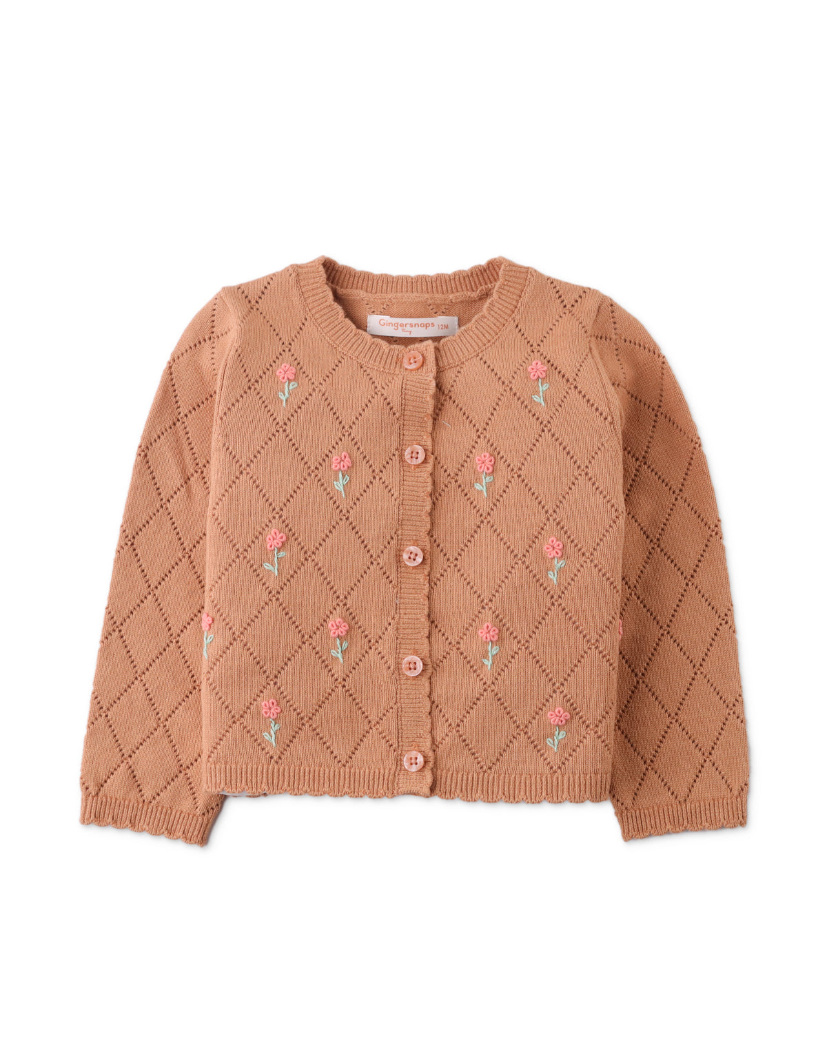 BABY HAZEL CARDIGAN WITH FLORAL EMBROIDERY