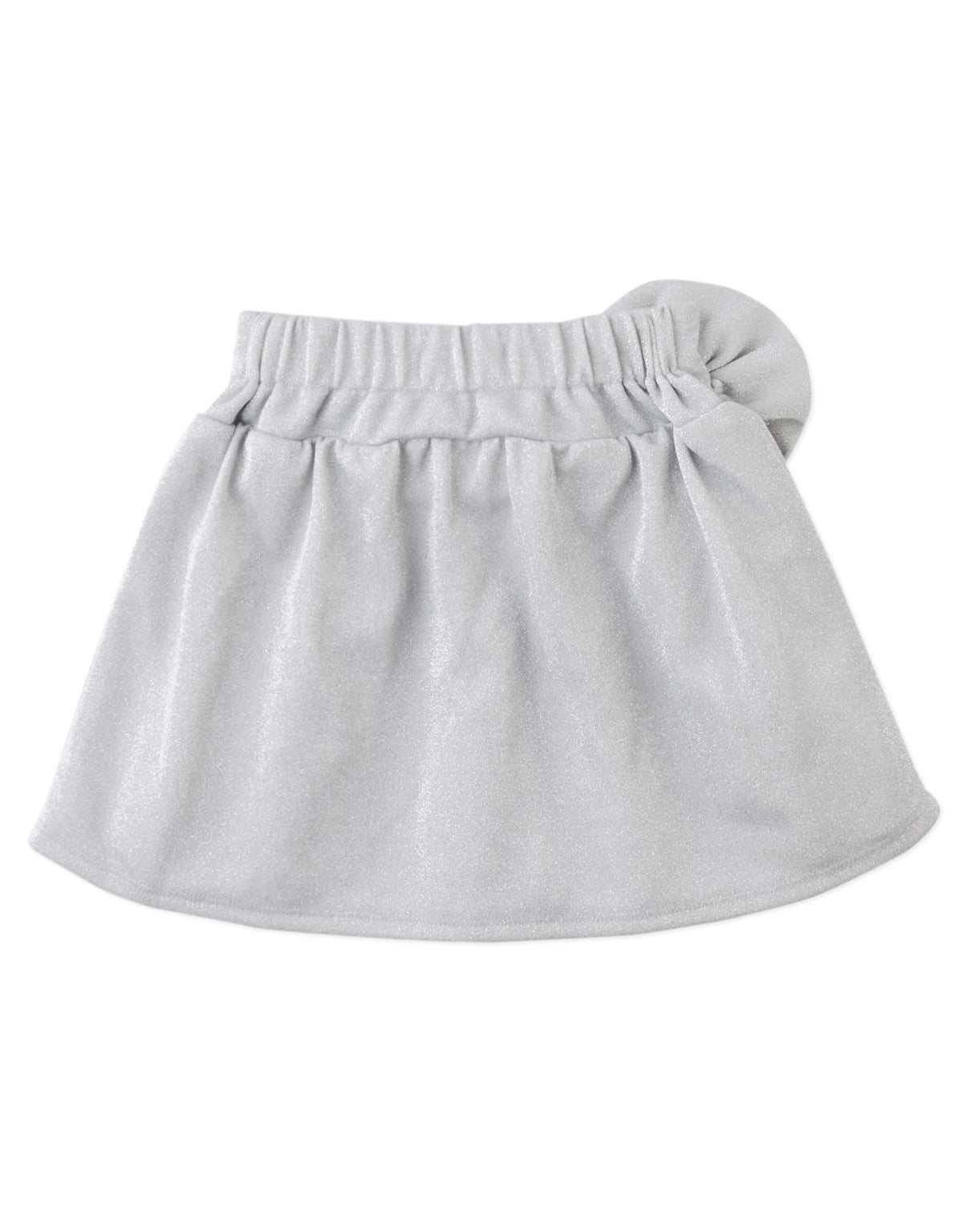 EMILIA SKIRT ARGENT WITH  ROSE CORSAGE