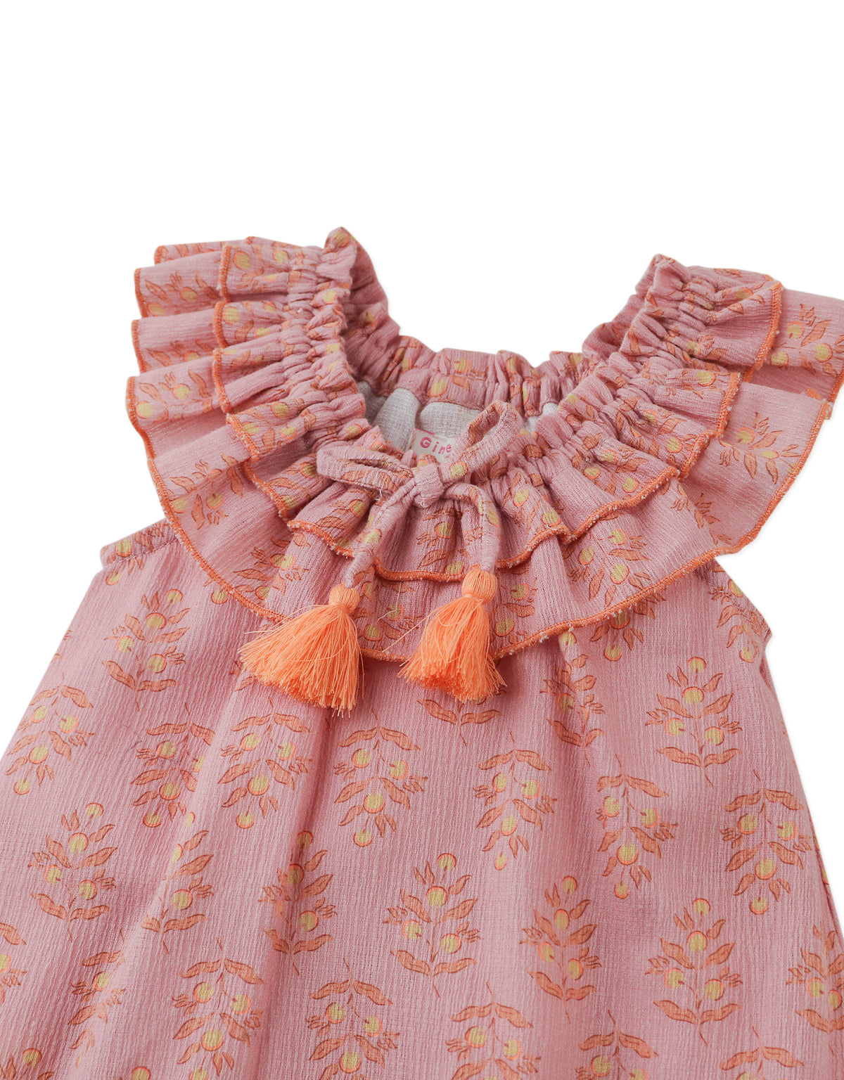 BABY ALLY DRESS WITH RUFFLES & TASSEL