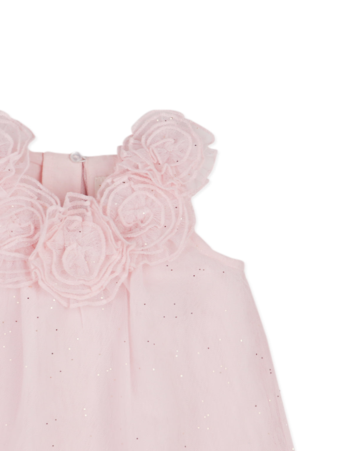 BABY POLINA SHIFT DRESS ROSEGOLD WITH CORSAGES