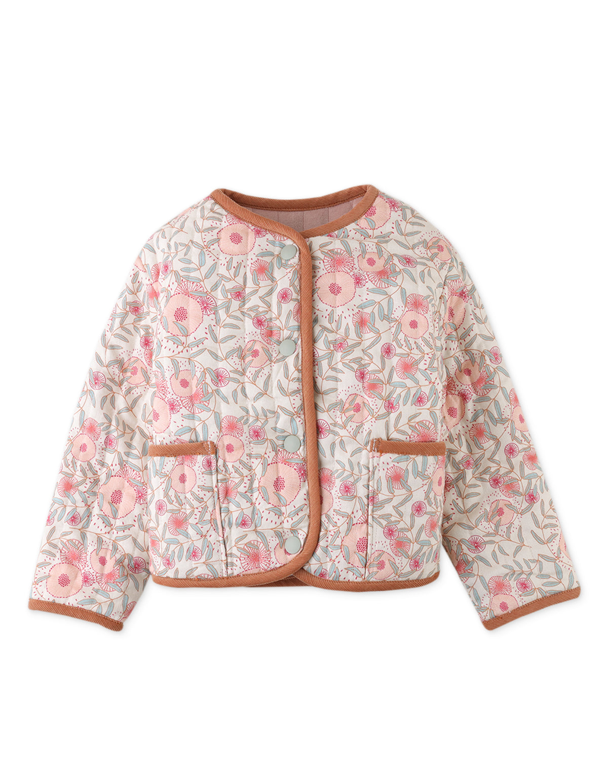 BABY GIRLS REVERSIBLE FLORAL PRINT JACKET