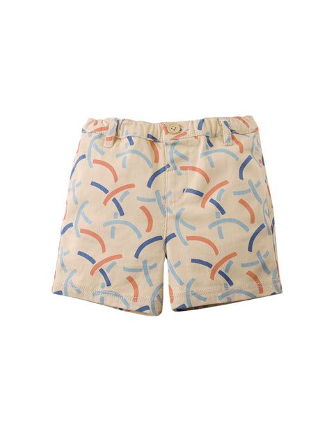 MINI ALFIE SHORTS IN HOOPS ALL-OVER PRINT