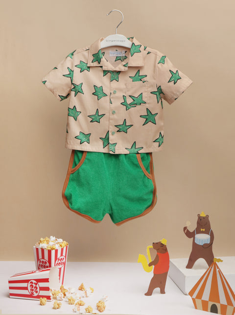 BABY DYLAN SHIRT IN STARS ALL-OVER PRINT