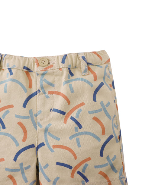 MINI ALFIE SHORTS IN HOOPS ALL-OVER PRINT