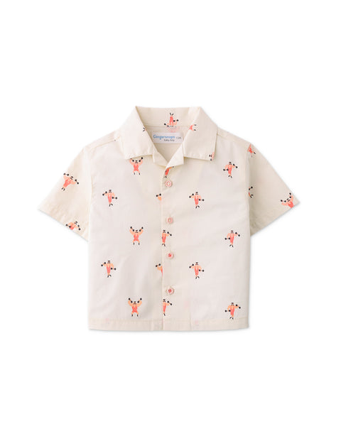 MINI WYATT SHIRT IN MUSCLE MAN ALL OVER-PRINT