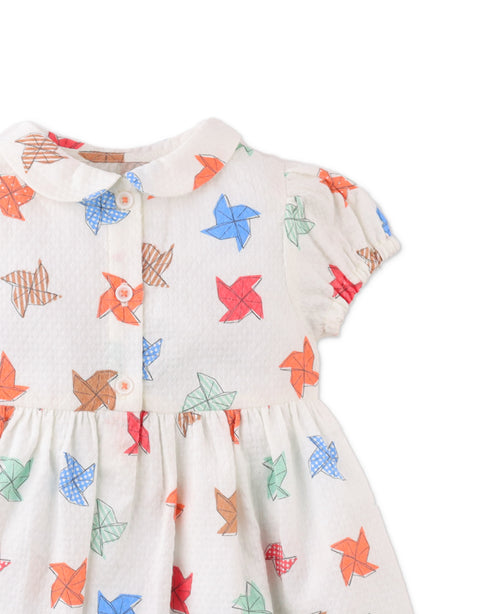 BABY DARCY DRESS IN PINWHEEL PRINT