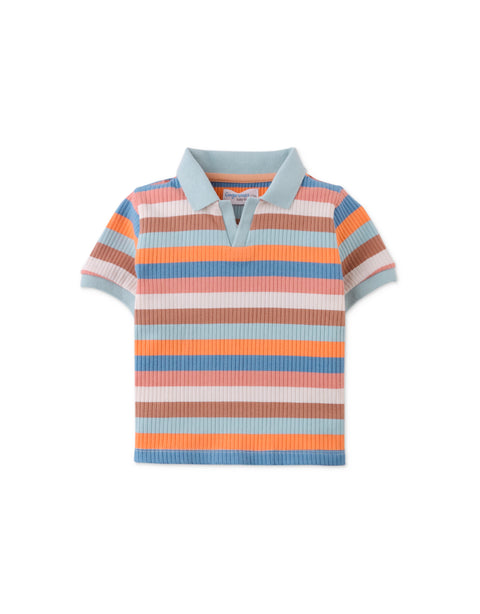 BABY WESLEY JERSEY POLO WITH MULTICOLOR STRIPES