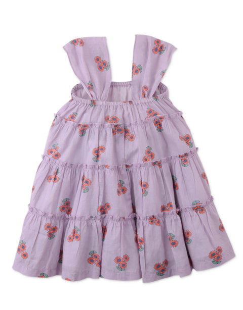 ERIN TIERED DRESS IN DAISY PRINT