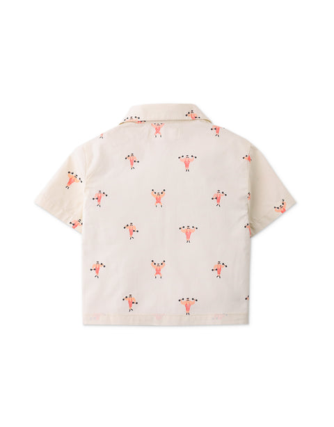 MINI WYATT SHIRT IN MUSCLE MAN ALL OVER-PRINT