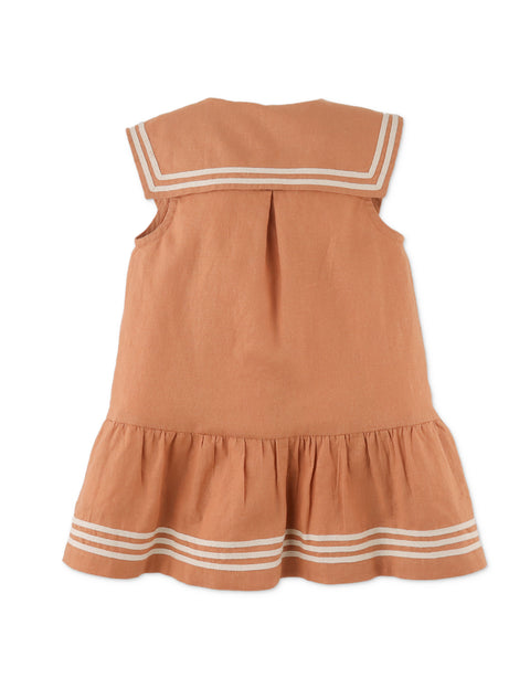 BABY CASSIA DRESS WITH SAILOR COLLAR