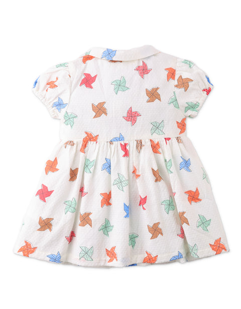 BABY DARCY DRESS IN PINWHEEL PRINT