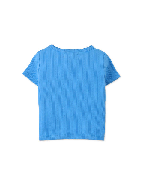 BABY JACINTH RIBBED TEE WITH CHERRY BULLION EMBROIDERY