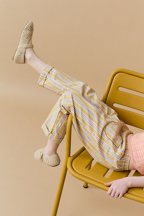 FAYE STRIPEY PULL-ON PANTS