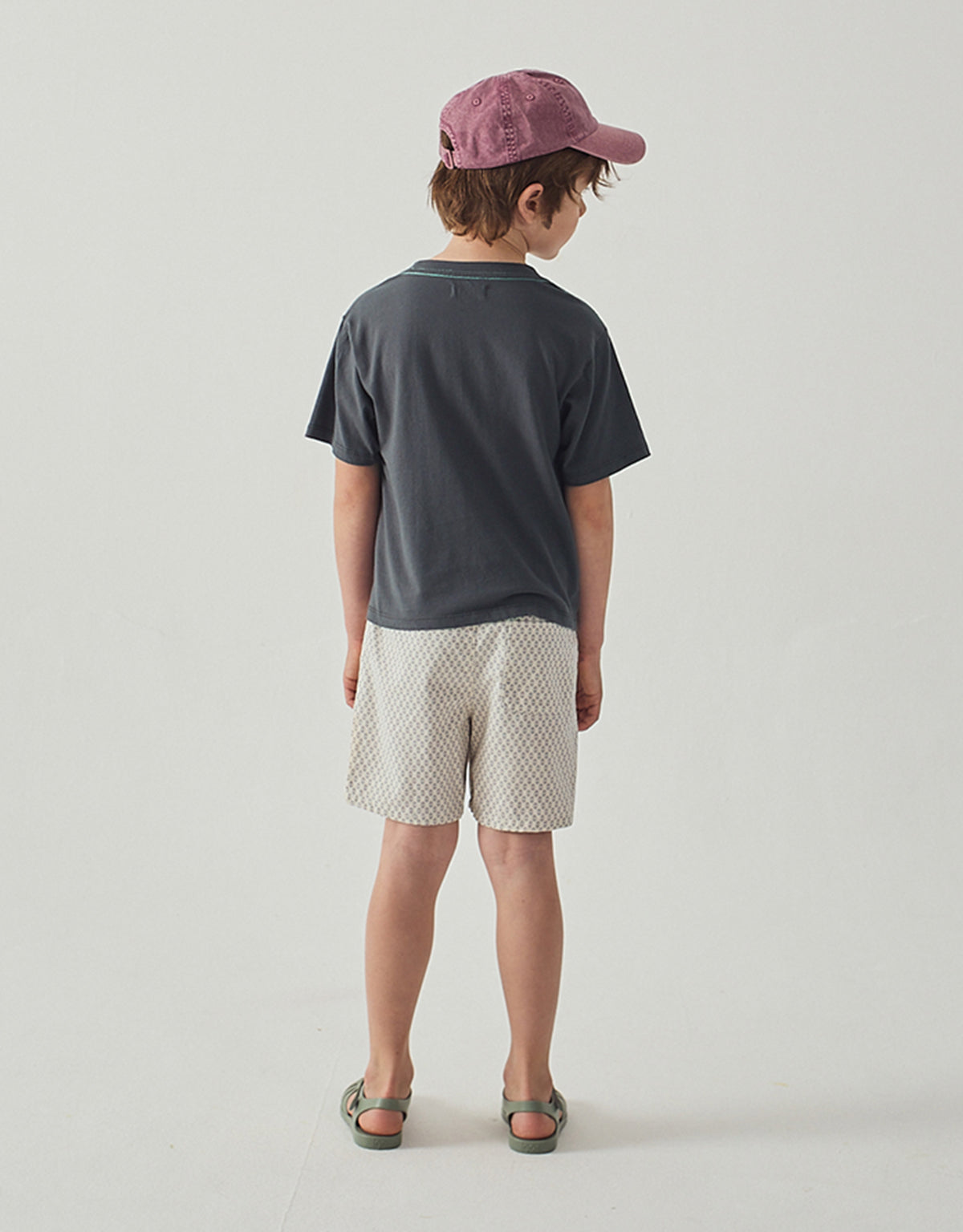 Full back catalog image of the Eld Pelican Relaxed-Fit Jersey Graphic Tee for kids from the Summer collection of Gingersnaps Philippines, showcasing its relaxed casual silhouette.