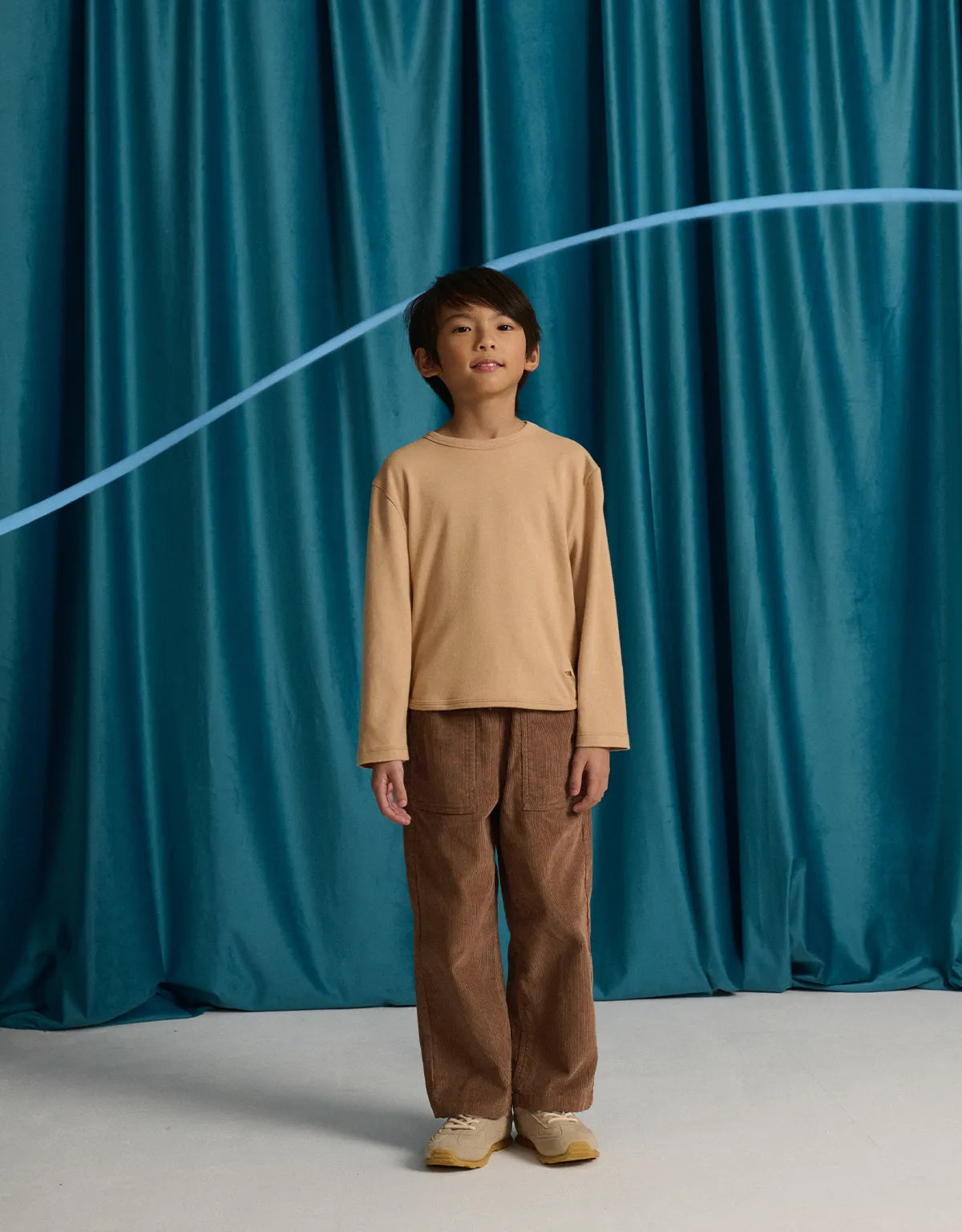 Dominic Pull-On Corduroy Pants with Patch Pockets