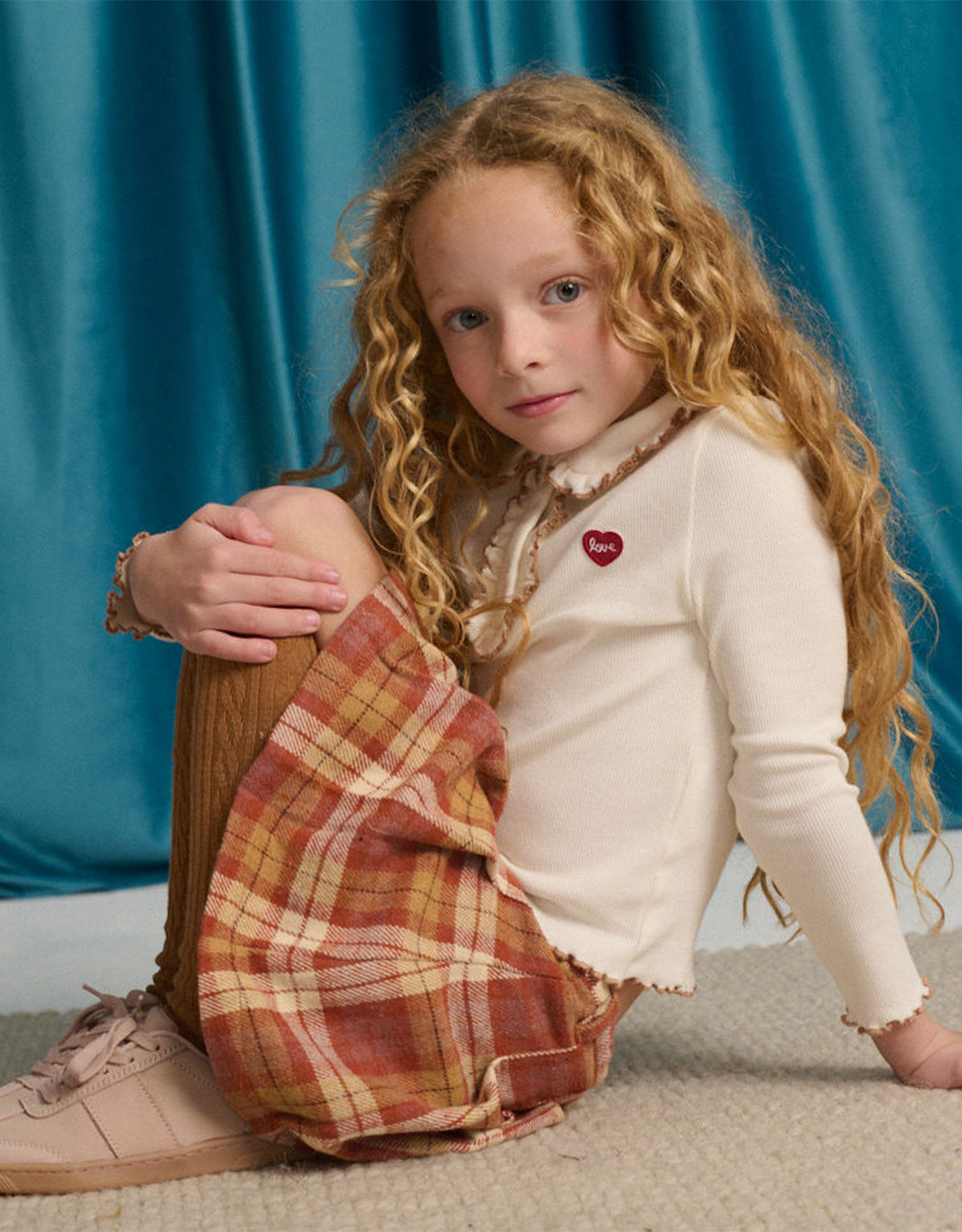 Eugenia Pleated Plaid Skorts with Belt Loops