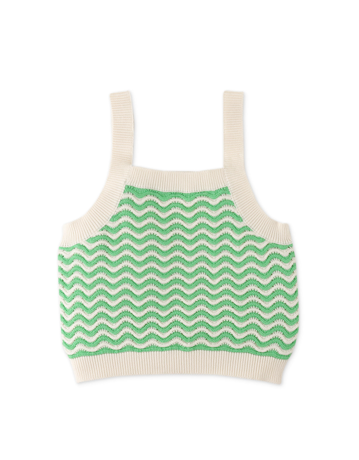 GIRLS WAVY KNIT TOP