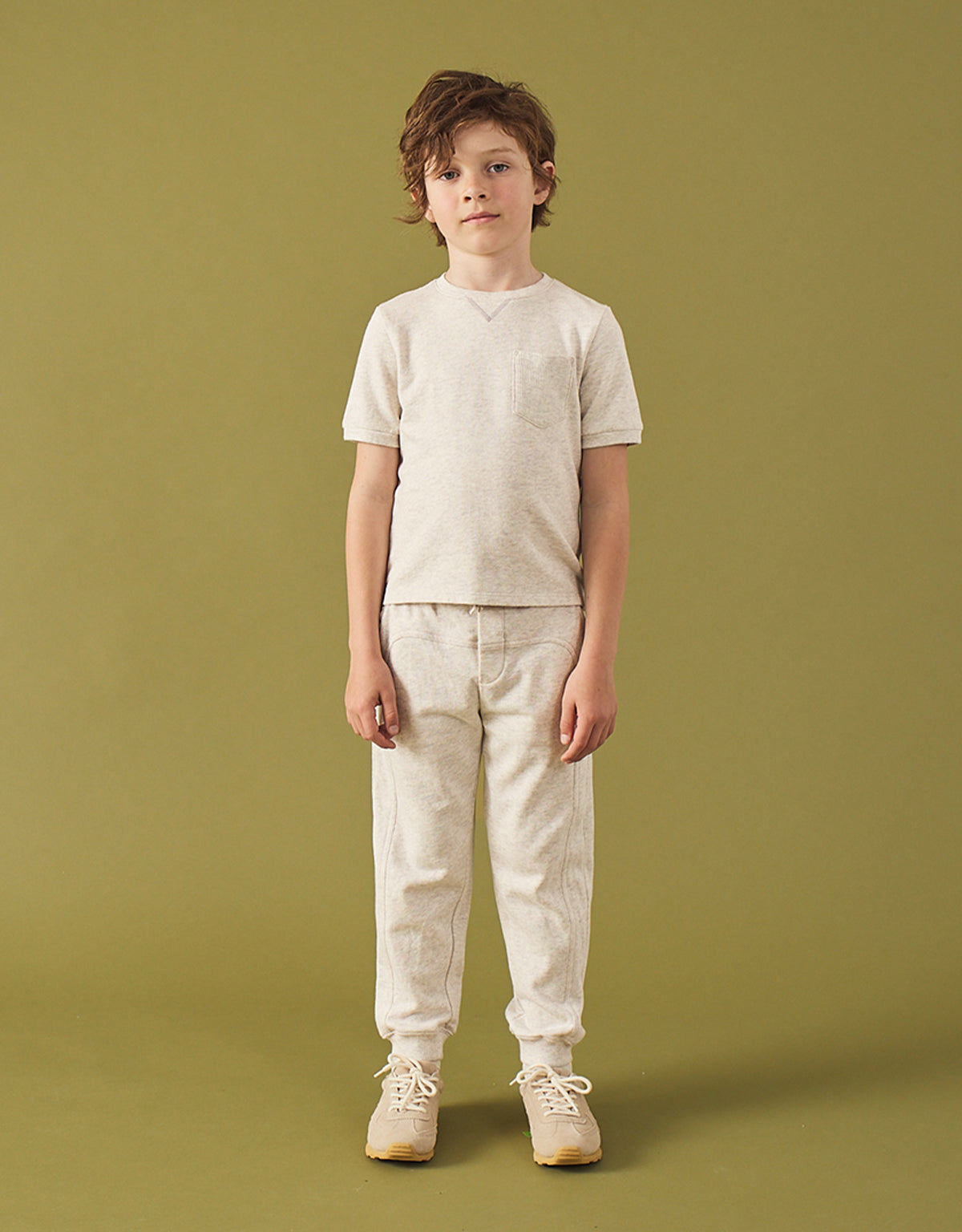 Timothee Terry Panel Drawstring Joggers