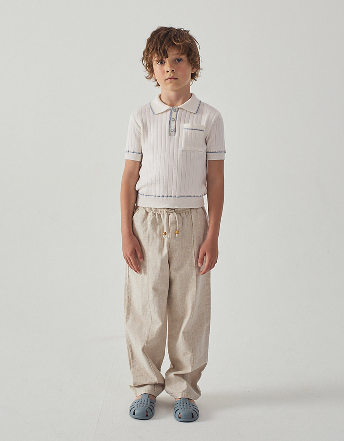 Erwin Fixed-Fold Drawstring Trousers