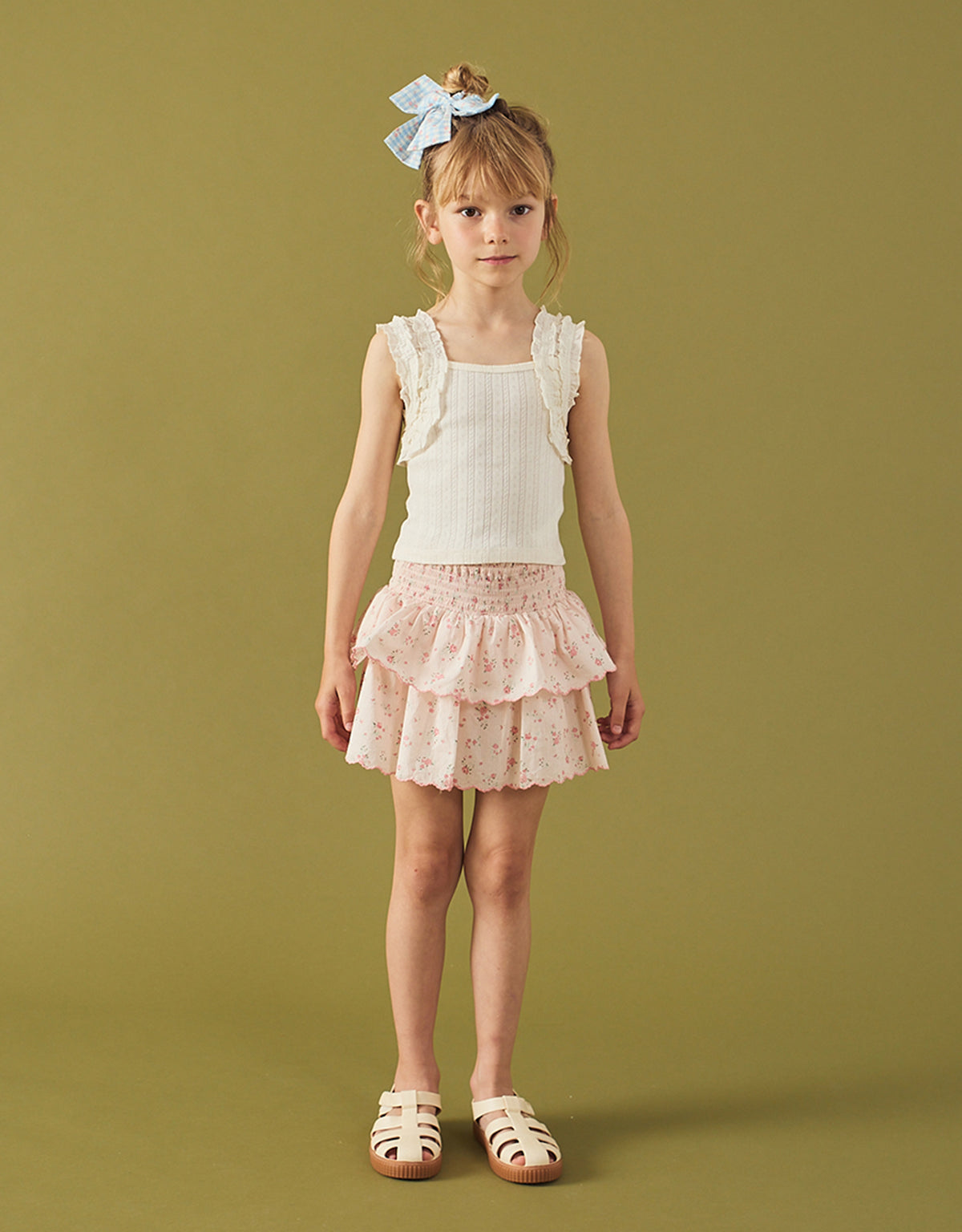 Sandra Pattern Top with Smocked Straps