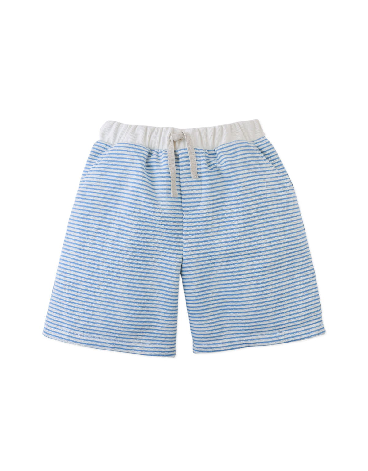 Dreyfus Textured Striped Terry Drawstring Shorts