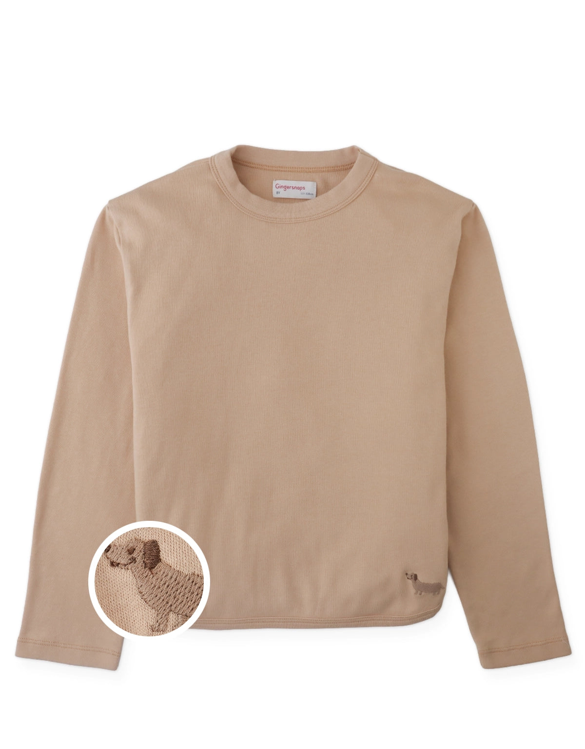 Teo Jersey Bib- Style Tee with Dachshund Embroidery