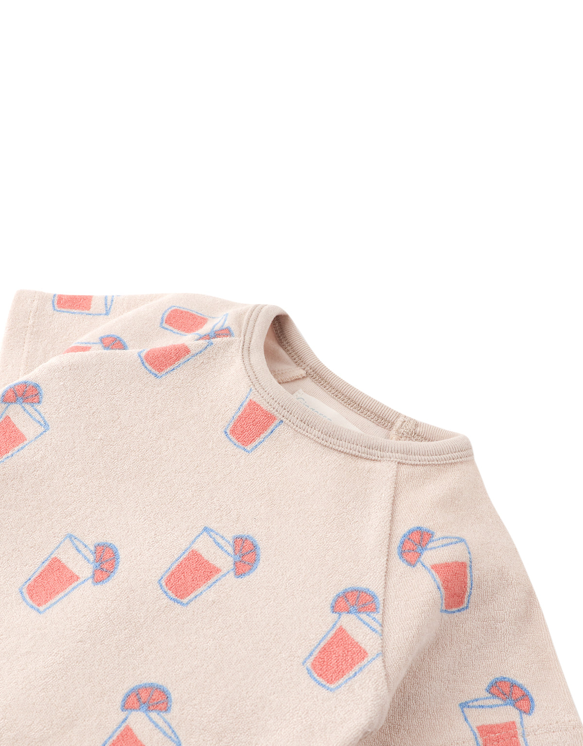 Close-up front detail of the Baby Matthew All-Over Print Raglan Tee and Shorts Set, highlighting the colorful all-over prints and soft fabric from the Spring Summer collection of Gingersnaps Philippines.