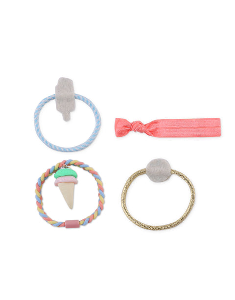 STELLA HAIR TIES WITH PATCH EMBROIDERIES SET