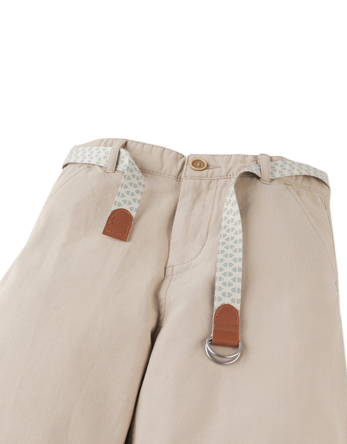 Moblit Regular-Fit Pants with Printed Garrison Belt