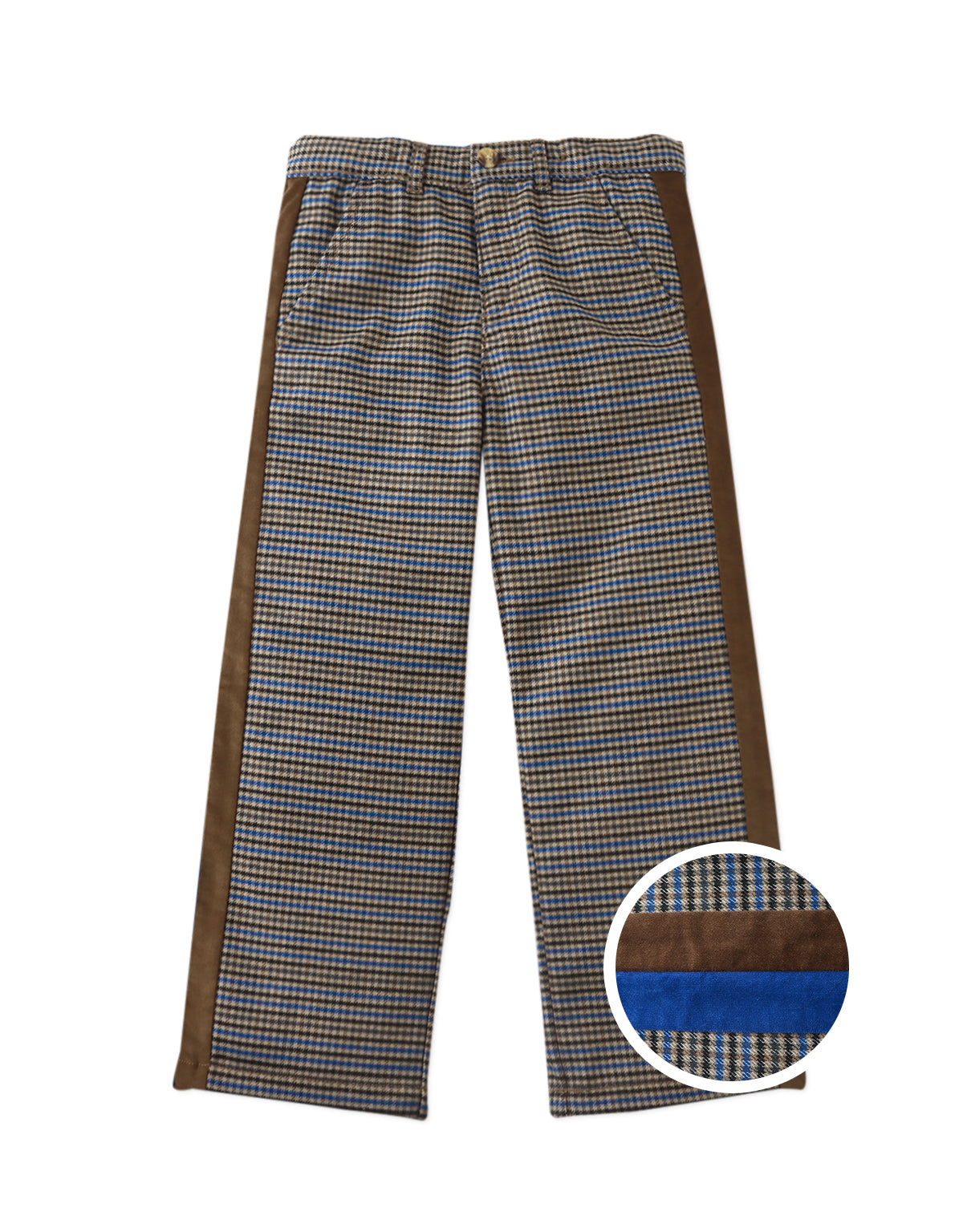 STANLEY STRAIGHT LEG PANTS SNYDER WITH VELVET SIDE STRIPES