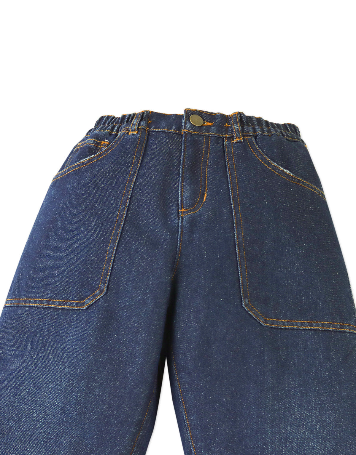 Blitz Relaxed Tapered Denim Pants with Patch Pocket