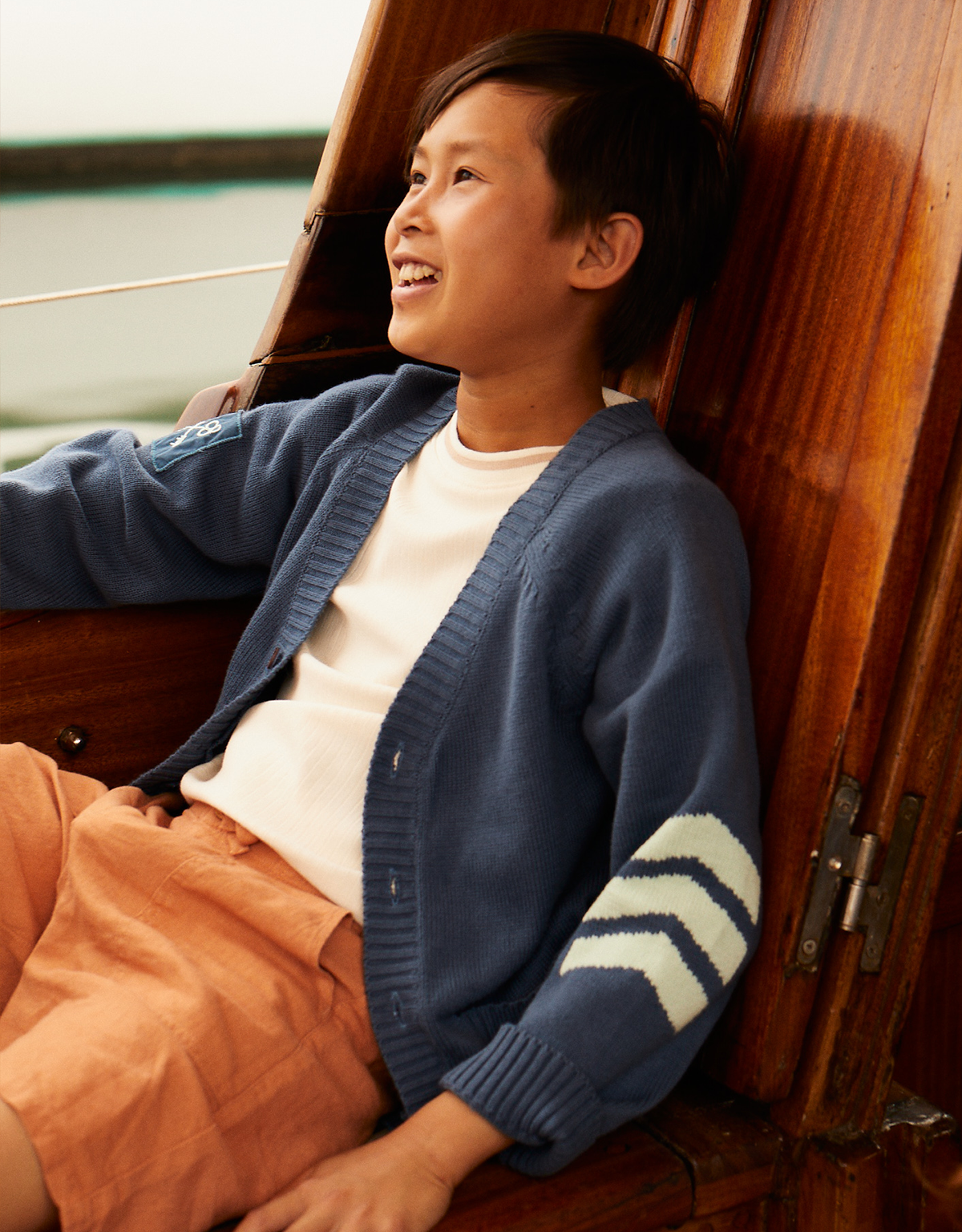 BOYS MIDRISE PATCH POCKET BERMUDA SHORTS