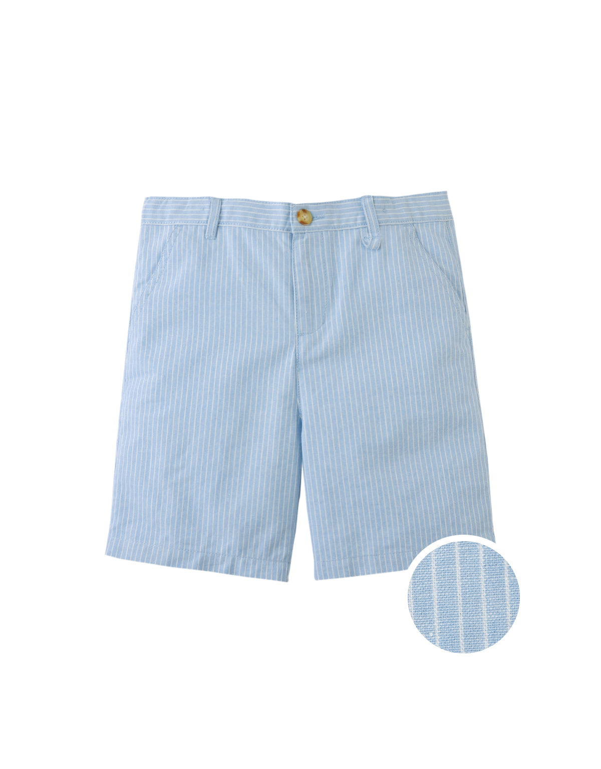 Louis Linen Cotton Stripe Regular Shorts