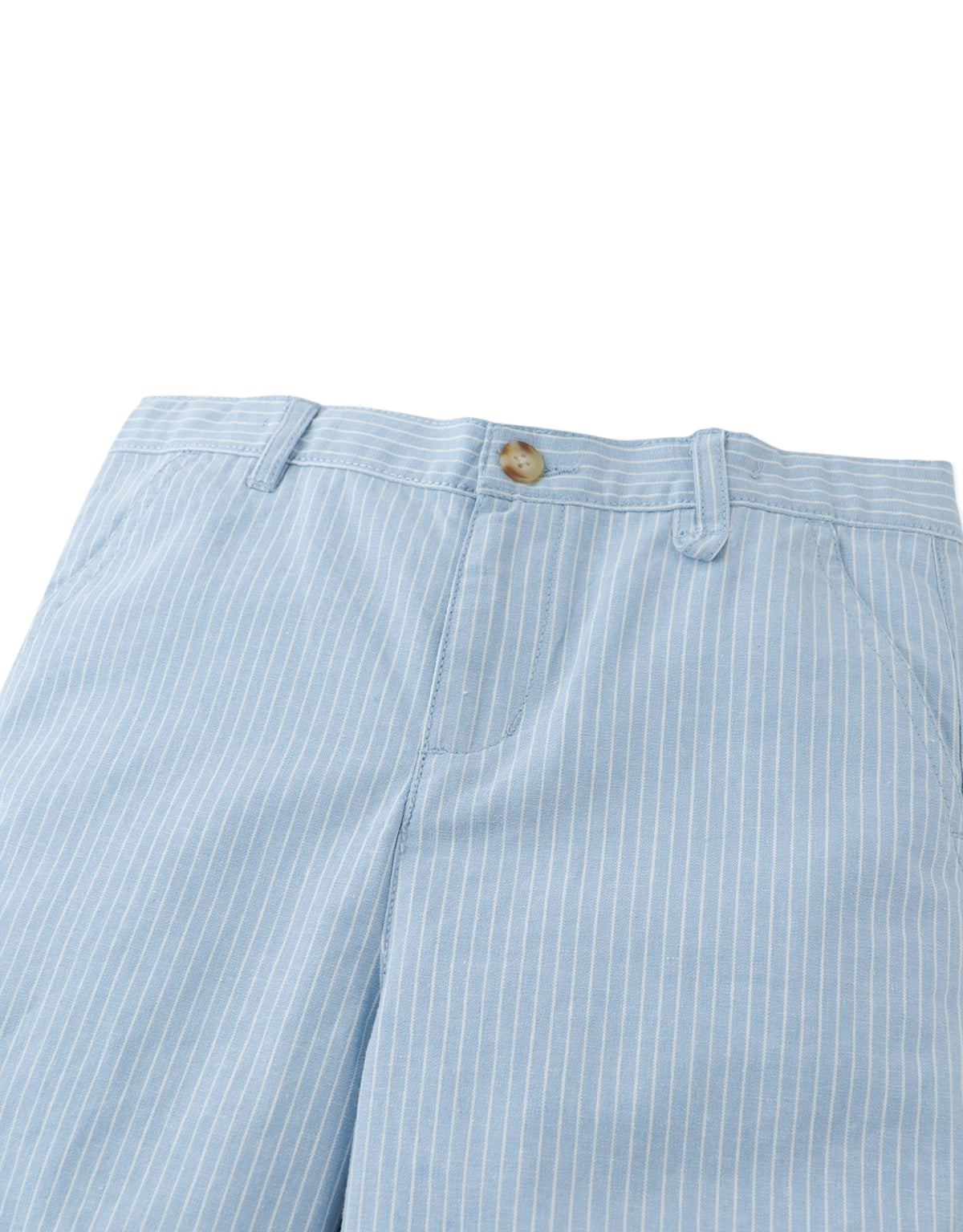 Louis Linen Cotton Stripe Regular Shorts