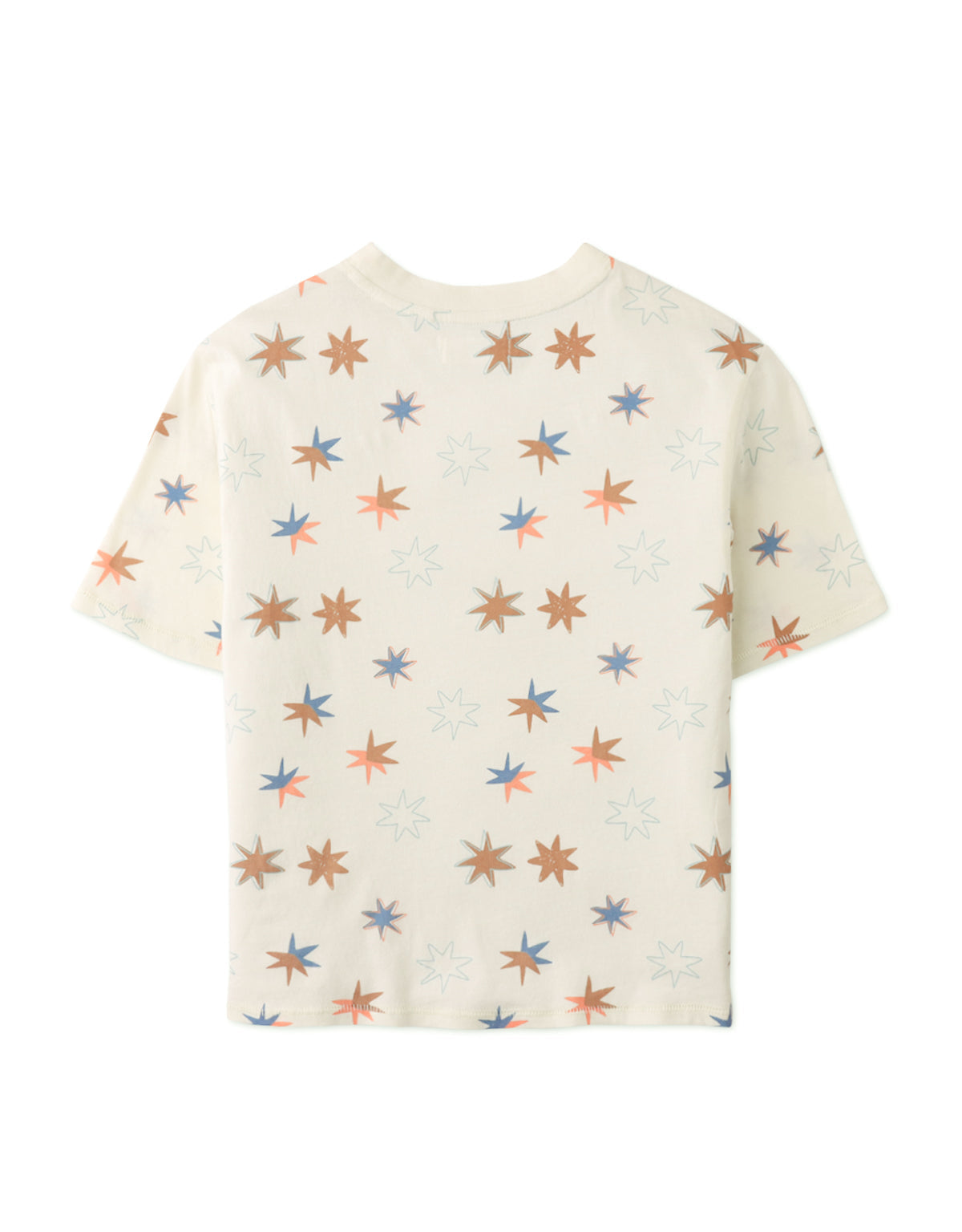 LEO GRAPHIC TEE IN ALL OVER STARS PRINT