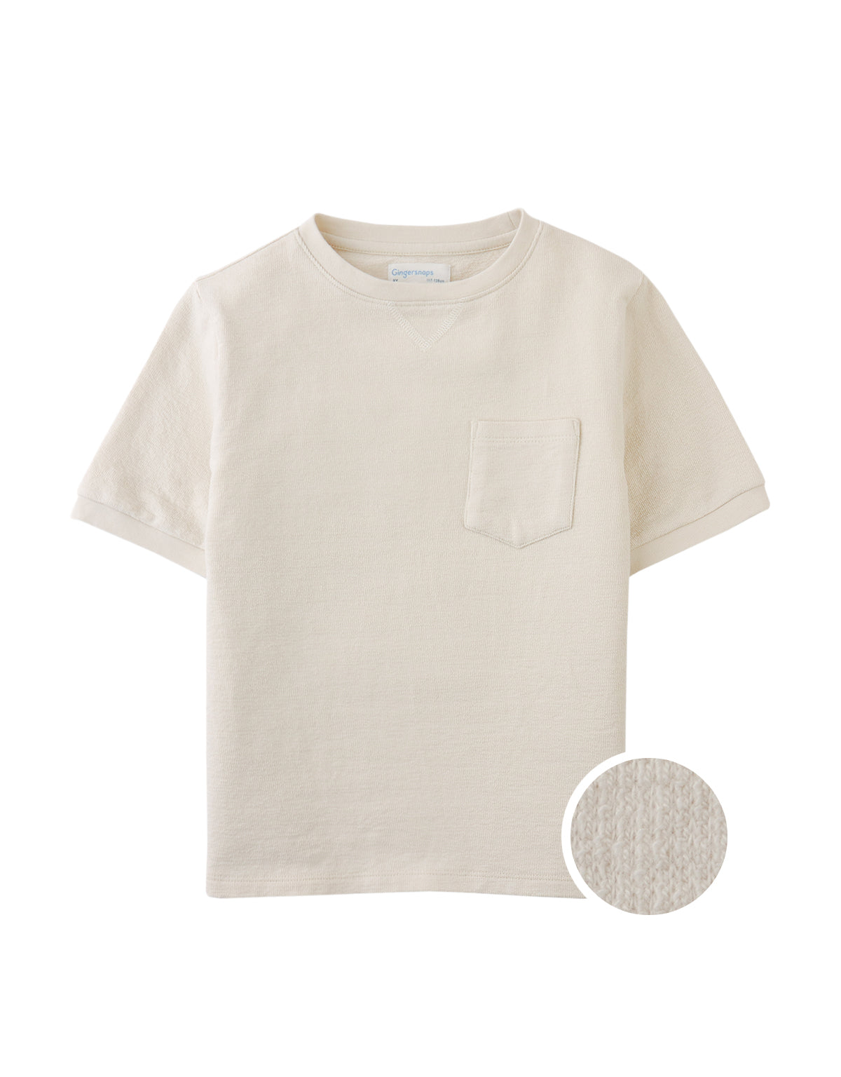 Scott Slub Terry Set-In Ringer Tee with Waffle Knit Pocket
