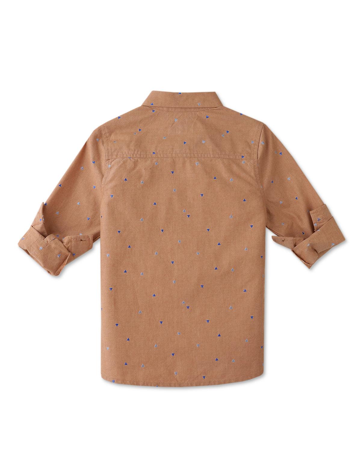 BOYS TRIANGLES EMBROIDERED LONG SLEEVES SHIRT