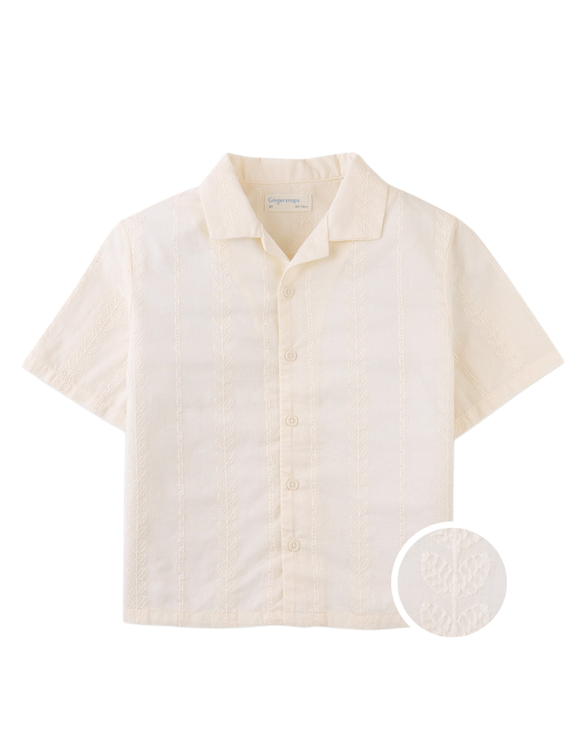 Armin Embroidered Camp Collar Shirt