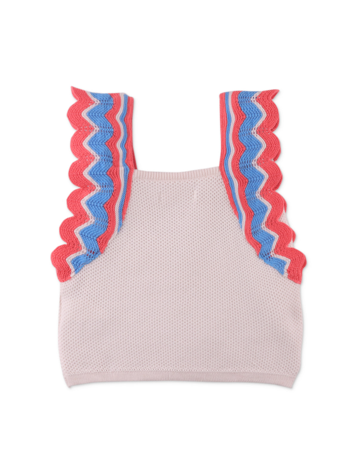 GISELLE KNITTED TOP WITH SCALLOP DETAILS