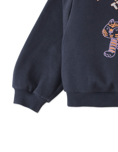 GIRLS DONT TICKLE THE TIGER FLEECE PULLOVER